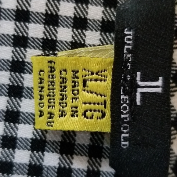 Women's Jules Leopold Top, size XL, blk & white. - Picture 3 of 5